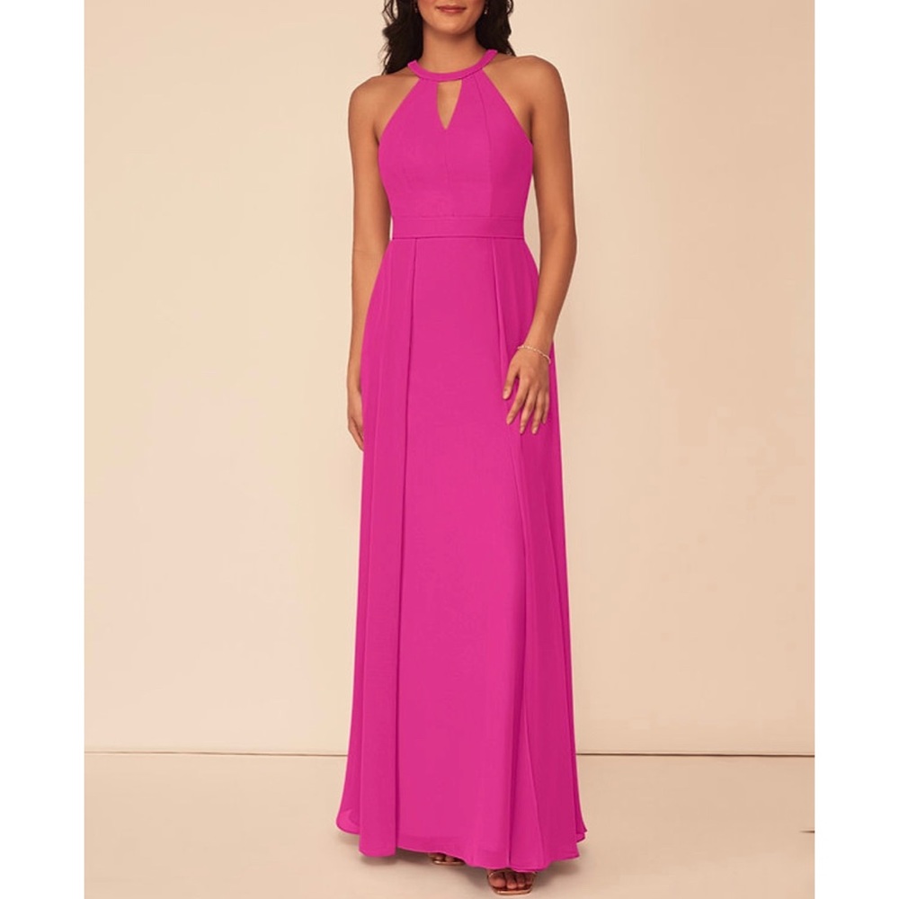 Azazie Womens A4 Melody Dress Pink Bridesmaid Prom